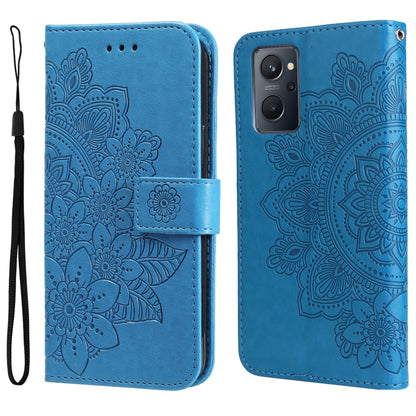 7-petal Flowers Embossing Pattern Horizontal Flip Leather Case, For Xiaomi Redmi Note 11 4G(Global), For Xiaomi Redmi Note 11 Pro 4G, For OPPO Realme 9i / A36 4G / A76 4G(Global), For OPPO Realme 9 Pro+, For OPPO Realme GT2 Pro                         ...