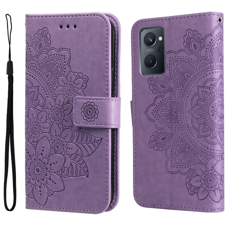 7-petal Flowers Embossing Pattern Horizontal Flip Leather Case, For Xiaomi Redmi Note 11 4G(Global), For Xiaomi Redmi Note 11 Pro 4G, For OPPO Realme 9i / A36 4G / A76 4G(Global), For OPPO Realme 9 Pro+, For OPPO Realme GT2 Pro                         ...