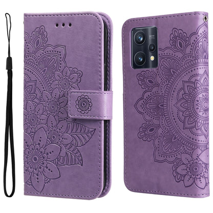 7-petal Flowers Embossing Pattern Horizontal Flip Leather Case, For Xiaomi Redmi Note 11 4G(Global), For Xiaomi Redmi Note 11 Pro 4G, For OPPO Realme 9i / A36 4G / A76 4G(Global), For OPPO Realme 9 Pro+, For OPPO Realme GT2 Pro                         ...