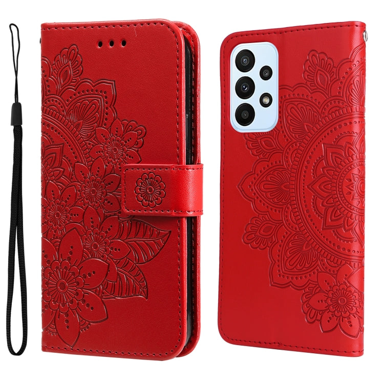 7-petal Flowers Embossing Pattern Horizontal Flip Leather Case, For Xiaomi Redmi Note 11 4G(Global), For Xiaomi Redmi Note 11 Pro 4G, For OPPO Realme 9i / A36 4G / A76 4G(Global), For OPPO Realme 9 Pro+, For OPPO Realme GT2 Pro                         ...