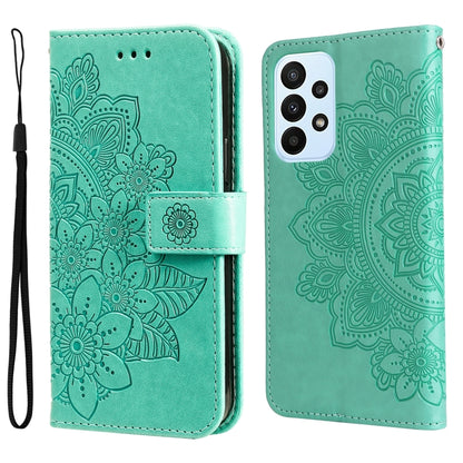 7-petal Flowers Embossing Pattern Horizontal Flip Leather Case, For Xiaomi Redmi Note 11 4G(Global), For Xiaomi Redmi Note 11 Pro 4G, For OPPO Realme 9i / A36 4G / A76 4G(Global), For OPPO Realme 9 Pro+, For OPPO Realme GT2 Pro                         ...