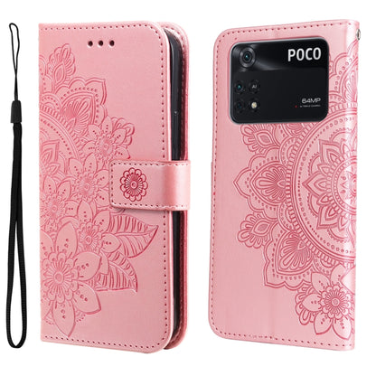 7-petal Flowers Embossing Pattern Horizontal Flip Leather Case, For Xiaomi Redmi Note 11 4G(Global), For Xiaomi Redmi Note 11 Pro 4G, For OPPO Realme 9i / A36 4G / A76 4G(Global), For OPPO Realme 9 Pro+, For OPPO Realme GT2 Pro                         ...