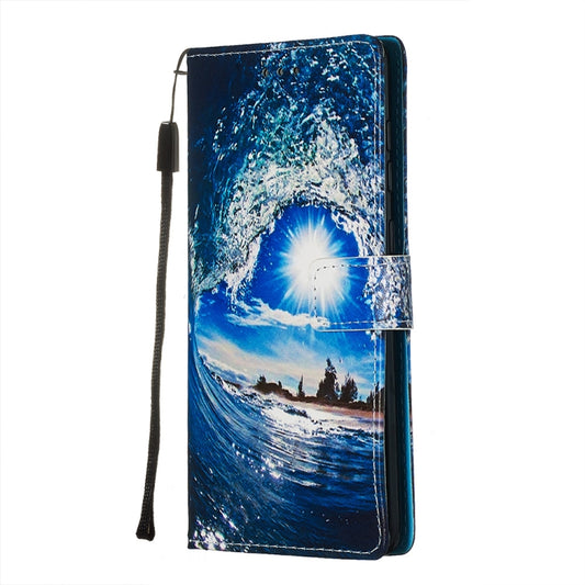 Colored Drawing Pattern Plain Weave Horizontal Flip Leather Case with Holder & Card Slot & Wallet&Lanyard, For Galaxy A71, For Galaxy S20+, For Galaxy S20 Ultra, For Galaxy S20