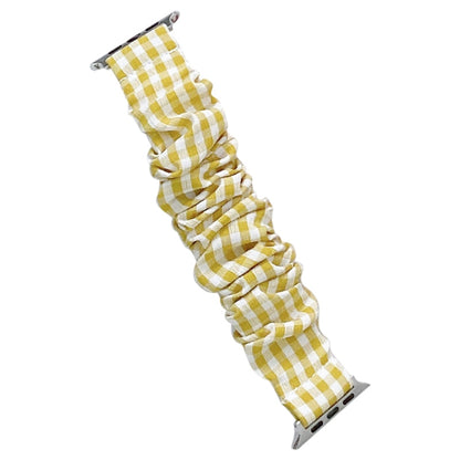 Single Loop Elasticity Cloth Grid Watchband For Apple Watch Series, 7 41mm / 6&SE&5&4 40mm / 3&2&1 38mm, 7 45mm / 6&SE&5&4 44mm / 3&2&1 42mm