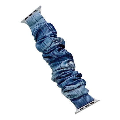 Single Loop Elasticity Cloth Grid Watchband For Apple Watch Series, 7 41mm / 6&SE&5&4 40mm / 3&2&1 38mm, 7 45mm / 6&SE&5&4 44mm / 3&2&1 42mm