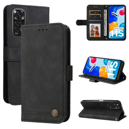 Skin Feel Life Tree Metal Button Horizontal Flip Leather Case, For Xiaomi Redmi Note 11 4G(Global), For Xiaomi Redmi Note 11 Pro 4G, For OPPO Realme 9i / A36 4G / A76 4G(Global), For OPPO Realme GT2 Pro, For OPPO Realme 9 Pro+                          ...