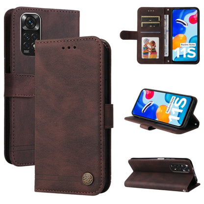 Skin Feel Life Tree Metal Button Horizontal Flip Leather Case, For Xiaomi Redmi Note 11 4G(Global), For Xiaomi Redmi Note 11 Pro 4G, For OPPO Realme 9i / A36 4G / A76 4G(Global), For OPPO Realme GT2 Pro, For OPPO Realme 9 Pro+                          ...