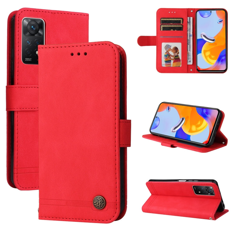 Skin Feel Life Tree Metal Button Horizontal Flip Leather Case, For Xiaomi Redmi Note 11 4G(Global), For Xiaomi Redmi Note 11 Pro 4G, For OPPO Realme 9i / A36 4G / A76 4G(Global), For OPPO Realme GT2 Pro, For OPPO Realme 9 Pro+                          ...