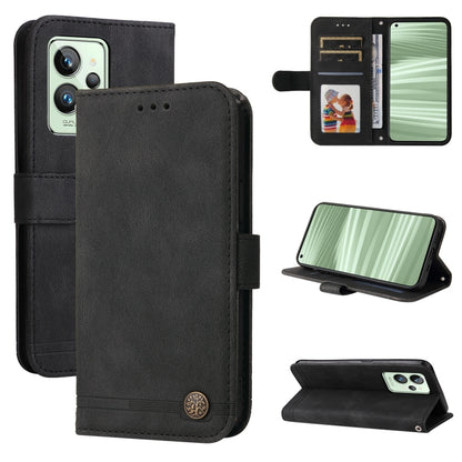 Skin Feel Life Tree Metal Button Horizontal Flip Leather Case, For Xiaomi Redmi Note 11 4G(Global), For Xiaomi Redmi Note 11 Pro 4G, For OPPO Realme 9i / A36 4G / A76 4G(Global), For OPPO Realme GT2 Pro, For OPPO Realme 9 Pro+                          ...