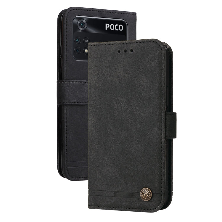 Skin Feel Life Tree Metal Button Horizontal Flip Leather Case, For Xiaomi Redmi Note 11 4G(Global), For Xiaomi Redmi Note 11 Pro 4G, For OPPO Realme 9i / A36 4G / A76 4G(Global), For OPPO Realme GT2 Pro, For OPPO Realme 9 Pro+                          ...