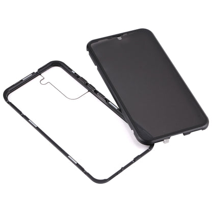 HD Magnetic Metal Tempered Glass Phone Case, For Samsung Galaxy S22 5G