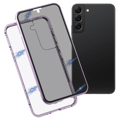 HD Magnetic Metal Tempered Glass Phone Case, For Samsung Galaxy S22 5G