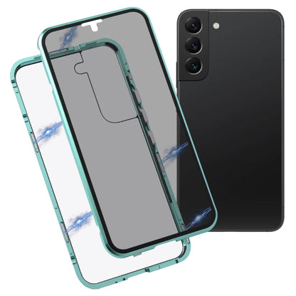 HD Magnetic Metal Tempered Glass Phone Case, For Samsung Galaxy S22 5G