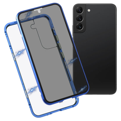 HD Magnetic Metal Tempered Glass Phone Case, For Samsung Galaxy S22 5G