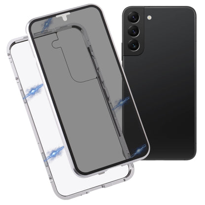HD Magnetic Metal Tempered Glass Phone Case, For Samsung Galaxy S22 5G