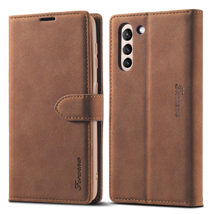 Forwenw F1 Series Matte Strong Magnetism Leather Phone Case, For Samsung Galaxy A13 5G, For Samsung Galaxy A52, For Samsung Galaxy A53 5G, For Samsung Galaxy S22 Ultra 5G, For Samsung Galaxy S22 5G, For Samsung Galaxy S21 FE 5G, For Samsung Galaxy S22+ 5G