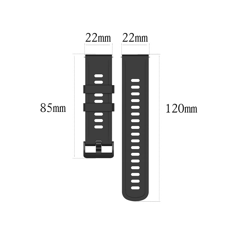 Solid Color Silicone Watchband, For Xiaomi Watch S1 Active / Watch Color 2