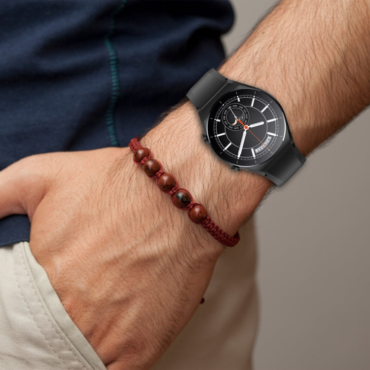 22mm Protruding Head Glossy Silicone Watchband, For Xiaomi Watch S1