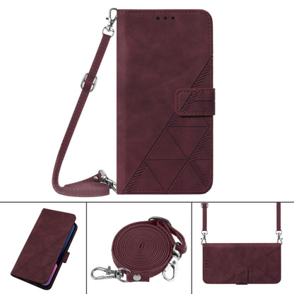 Crossbody 3D Embossed Flip Leather Phone Case, For iPhone 11, For iPhone 11 Pro, For iPhone 11 Pro Max, For iPhone X / XS, For iPhone XR, For iPhone XS Max, For iPhone SE 2022 / SE 2020 / 8 / 7, For iPhone 8 Plus / 7 Plus