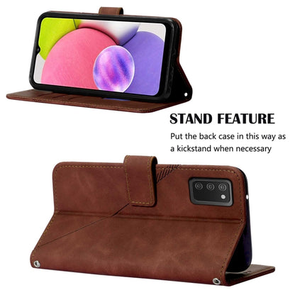 Crossbody 3D Embossed Flip Leather Phone Case, For Samsung Galaxy A03s 164mm, For Samsung Galaxy A03s 166mm, For Samsung Galaxy A11 / M11, For Samsung Galaxy A12 / M12, For Samsung Galaxy A21s, For Samsung Galaxy A22 4G EU/M32 International            ...