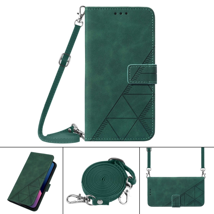 Crossbody 3D Embossed Flip Leather Phone Case, For Samsung Galaxy A03s 164mm, For Samsung Galaxy A03s 166mm, For Samsung Galaxy A11 / M11, For Samsung Galaxy A12 / M12, For Samsung Galaxy A21s, For Samsung Galaxy A22 4G EU/M32 International            ...