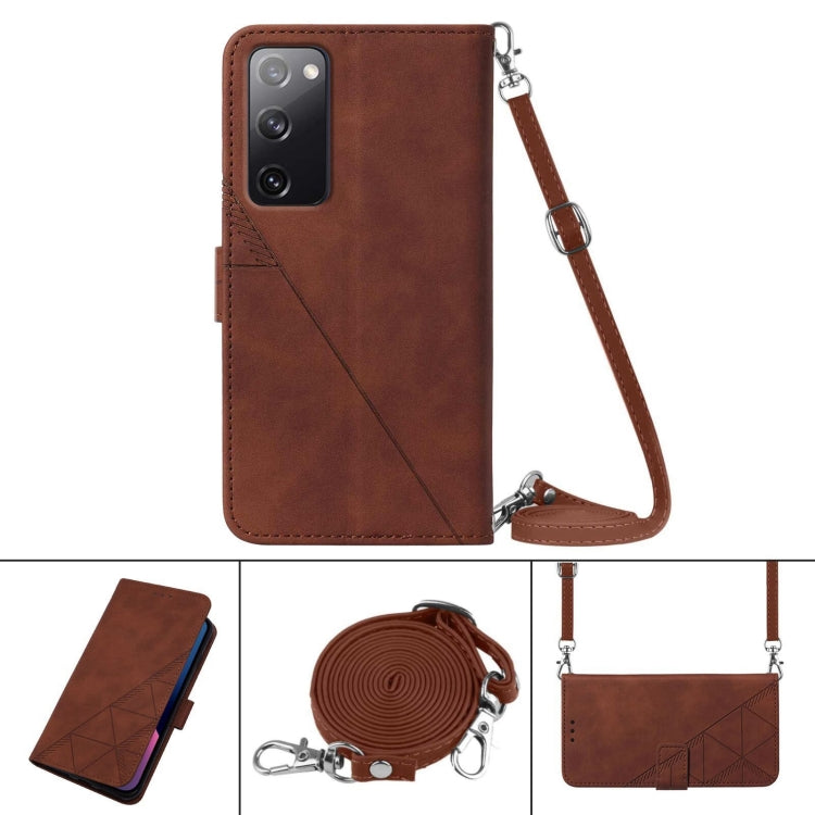 Crossbody 3D Embossed Flip Leather Phone Case, For Samsung Galaxy S20 Lite/S20 FE 4G & 5G, For Samsung Galaxy S20+, For Samsung Galaxy S20 Ultra, For Samsung Galaxy S20, For Samsung Galaxy S21 5G, For Samsung Galaxy S21 FE 5G                           ...