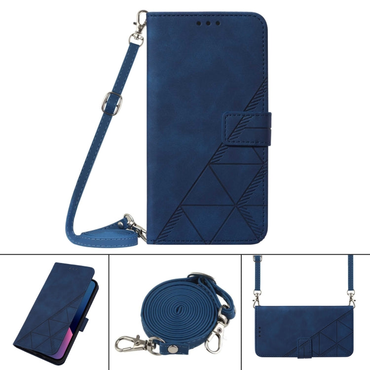 Crossbody 3D Embossed Flip Leather Phone Case, For Samsung Galaxy S22 5G, For Samsung Galaxy S22+ 5G, For Samsung Galaxy S22 Ultra 5G, For Samsung Galaxy A13 5G