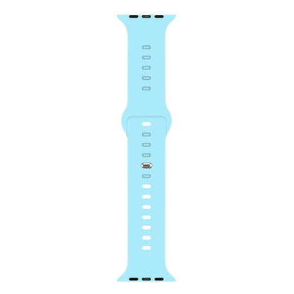 Liquid Silicone Watchband For Apple Watch Series, 7 41mm / 6&SE&5&4 40mm / 3&2&1 38mm, 7 45mm / 6&SE&5&4 44mm / 3&2&1 42mm