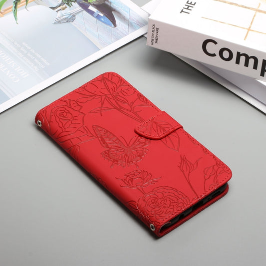 Skin Feel Butterfly Peony Embossed Leather Phone Case, For Samsung Galaxy A01, For Samsung Galaxy A02s, For Samsung Galaxy A02s EU Version, For Samsung Galaxy A03 164mm, For Samsung Galaxy A03 166mm, For Samsung Galaxy A03 Core                         ...