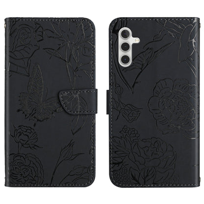 Skin Feel Butterfly Peony Embossed Leather Phone Case, For Samsung Galaxy A12, For Samsung Galaxy A13 4G, For Samsung Galaxy A13 5G, For Samsung Galaxy A20 / A30, For Samsung Galaxy A20e, For Samsung Galaxy A20s, For Samsung Galaxy A21                 ...