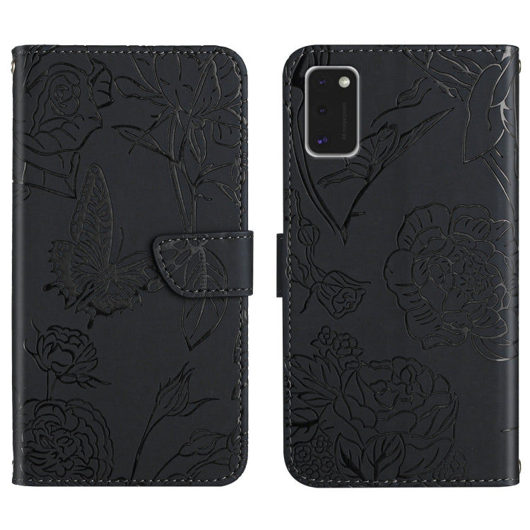 Skin Feel Butterfly Peony Embossed Leather Phone Case, For Samsung Galaxy A22 5G, For Samsung Galaxy A23 4G, For Samsung Galaxy A32 4G, For Samsung Galaxy A32 5G, For Samsung Galaxy A33 5G, For Samsung Galaxy A40, For Samsung Galaxy A41                ...