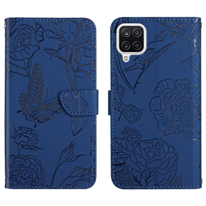 Skin Feel Butterfly Peony Embossed Leather Phone Case, For Samsung Galaxy A22 5G, For Samsung Galaxy A23 4G, For Samsung Galaxy A32 4G, For Samsung Galaxy A32 5G, For Samsung Galaxy A33 5G, For Samsung Galaxy A40, For Samsung Galaxy A41                ...