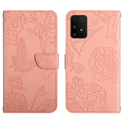 Skin Feel Butterfly Peony Embossed Leather Phone Case, For Samsung Galaxy A82, For Samsung Galaxy A91, For Samsung Galaxy F52 5G, For Samsung Galaxy F62 / M62, For Samsung Galaxy M10 / A10, For Samsung Galaxy M21, For Samsung Galaxy M31                ...