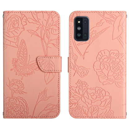 Skin Feel Butterfly Peony Embossed Leather Phone Case, For Samsung Galaxy A82, For Samsung Galaxy A91, For Samsung Galaxy F52 5G, For Samsung Galaxy F62 / M62, For Samsung Galaxy M10 / A10, For Samsung Galaxy M21, For Samsung Galaxy M31                ...