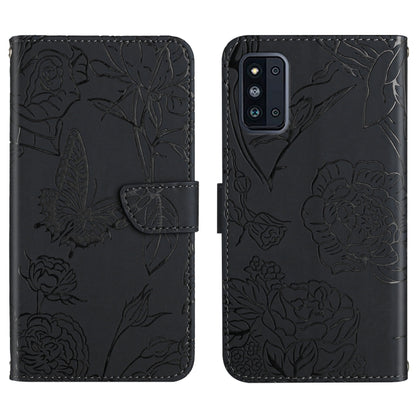 Skin Feel Butterfly Peony Embossed Leather Phone Case, For Samsung Galaxy A82, For Samsung Galaxy A91, For Samsung Galaxy F52 5G, For Samsung Galaxy F62 / M62, For Samsung Galaxy M10 / A10, For Samsung Galaxy M21, For Samsung Galaxy M31                ...