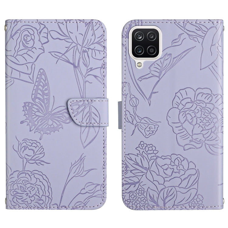 Skin Feel Butterfly Peony Embossed Leather Phone Case, For Samsung Galaxy A82, For Samsung Galaxy A91, For Samsung Galaxy F52 5G, For Samsung Galaxy F62 / M62, For Samsung Galaxy M10 / A10, For Samsung Galaxy M21, For Samsung Galaxy M31                ...