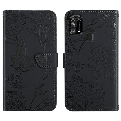 Skin Feel Butterfly Peony Embossed Leather Phone Case, For Samsung Galaxy A82, For Samsung Galaxy A91, For Samsung Galaxy F52 5G, For Samsung Galaxy F62 / M62, For Samsung Galaxy M10 / A10, For Samsung Galaxy M21, For Samsung Galaxy M31                ...