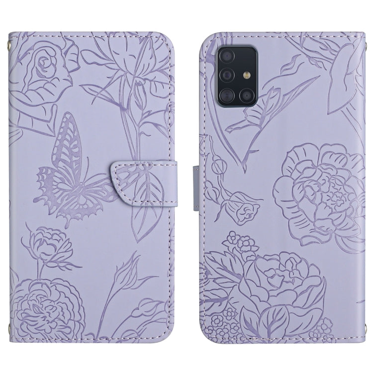 Skin Feel Butterfly Peony Embossed Leather Phone Case, For Samsung Galaxy A82, For Samsung Galaxy A91, For Samsung Galaxy F52 5G, For Samsung Galaxy F62 / M62, For Samsung Galaxy M10 / A10, For Samsung Galaxy M21, For Samsung Galaxy M31                ...