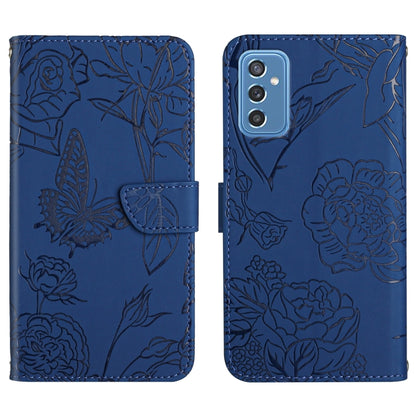 Skin Feel Butterfly Peony Embossed Leather Phone Case, For Samsung Galaxy A82, For Samsung Galaxy A91, For Samsung Galaxy F52 5G, For Samsung Galaxy F62 / M62, For Samsung Galaxy M10 / A10, For Samsung Galaxy M21, For Samsung Galaxy M31                ...