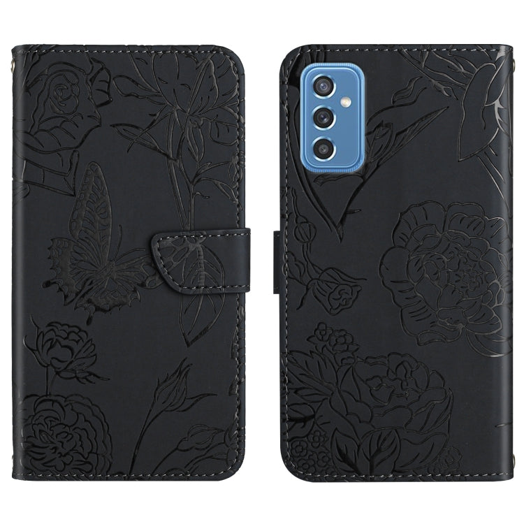 Skin Feel Butterfly Peony Embossed Leather Phone Case, For Samsung Galaxy A82, For Samsung Galaxy A91, For Samsung Galaxy F52 5G, For Samsung Galaxy F62 / M62, For Samsung Galaxy M10 / A10, For Samsung Galaxy M21, For Samsung Galaxy M31                ...