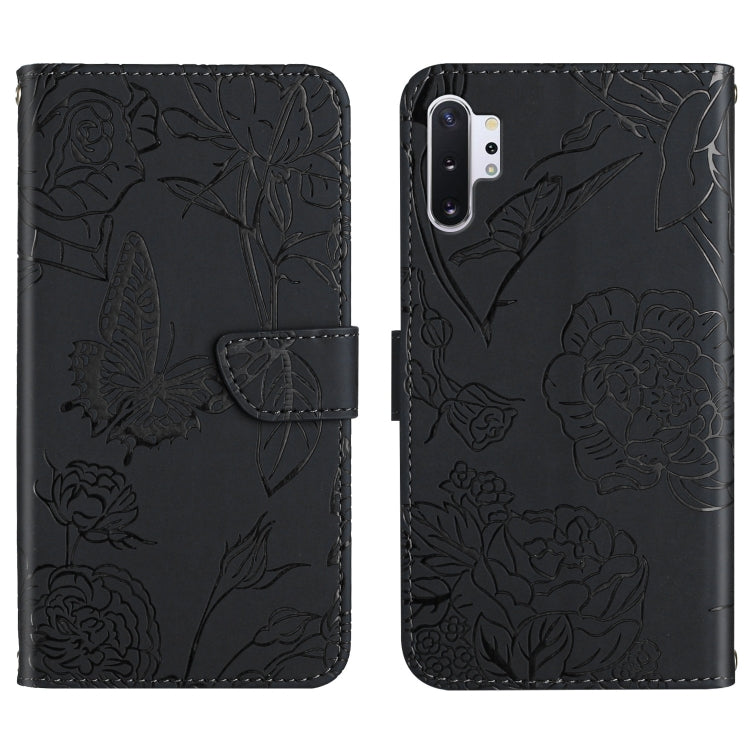 Skin Feel Butterfly Peony Embossed Leather Phone Case, For Samsung Galaxy Note10, For Samsung Galaxy Note10+, For Samsung Galaxy Note20, For Samsung Galaxy Note20 Ultra, For Samsung Galaxy S10, For Samsung Galaxy S10+, For Samsung Galaxy S10e          ...
