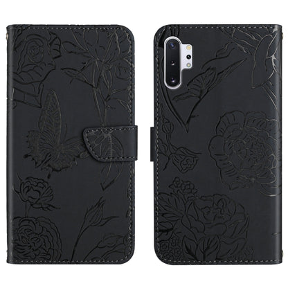 Skin Feel Butterfly Peony Embossed Leather Phone Case, For Samsung Galaxy Note10, For Samsung Galaxy Note10+, For Samsung Galaxy Note20, For Samsung Galaxy Note20 Ultra, For Samsung Galaxy S10, For Samsung Galaxy S10+, For Samsung Galaxy S10e          ...