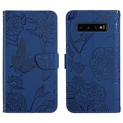 Skin Feel Butterfly Peony Embossed Leather Phone Case, For Samsung Galaxy Note10, For Samsung Galaxy Note10+, For Samsung Galaxy Note20, For Samsung Galaxy Note20 Ultra, For Samsung Galaxy S10, For Samsung Galaxy S10+, For Samsung Galaxy S10e          ...