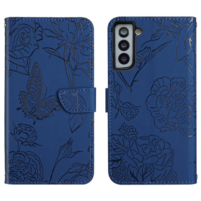 Skin Feel Butterfly Peony Embossed Leather Phone Case, For Samsung Galaxy S20+, For Samsung Galaxy S20 Ultra, For Samsung Galaxy S21 5G, For Samsung Galaxy S21 FE 5G, For Samsung Galaxy S21+ 5G, For Samsung Galaxy S21 Ultra 5G, For Samsung Galaxy S22 5...