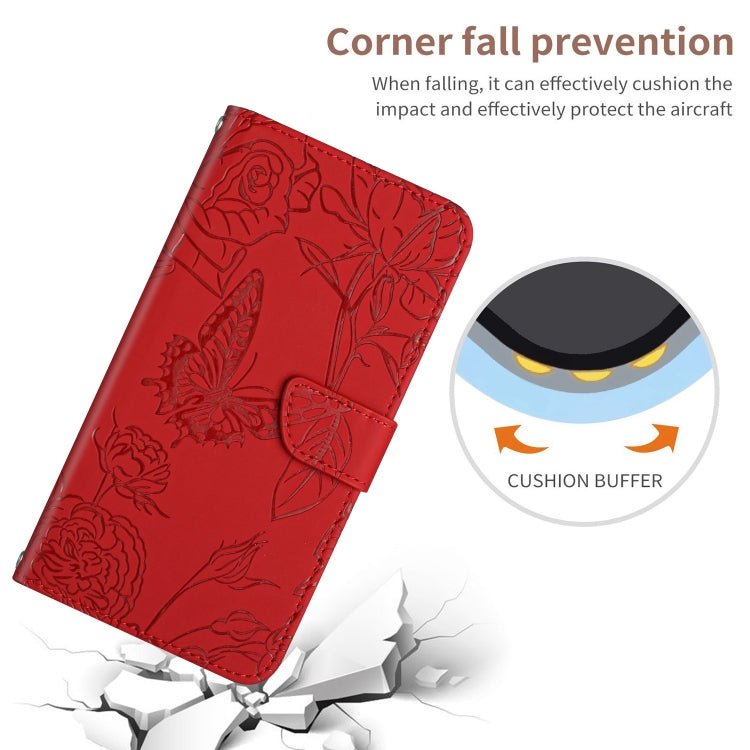Skin Feel Butterfly Peony Embossed Leather Phone Case, For iPhone 13, For iPhone 13 mini, For iPhone 13 Pro, For iPhone 13 Pro Max, For iPhone XS / X, For iPhone XR, For iPhone XS Max