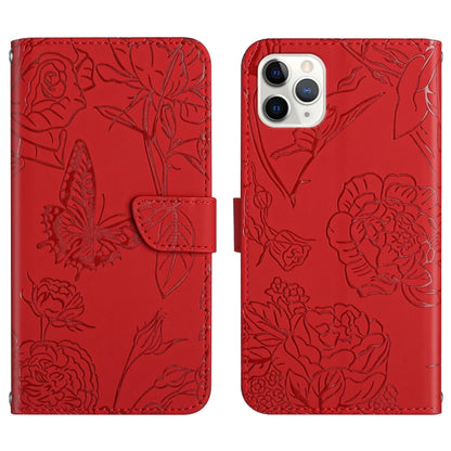 Skin Feel Butterfly Peony Embossed Leather Phone Case, For iPhone 13, For iPhone 13 mini, For iPhone 13 Pro, For iPhone 13 Pro Max, For iPhone XS / X, For iPhone XR, For iPhone XS Max
