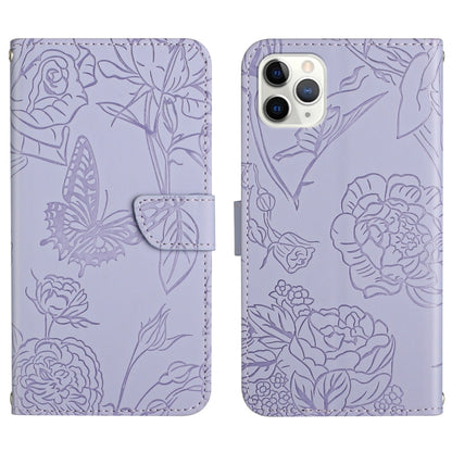 Skin Feel Butterfly Peony Embossed Leather Phone Case, For iPhone 13, For iPhone 13 mini, For iPhone 13 Pro, For iPhone 13 Pro Max, For iPhone XS / X, For iPhone XR, For iPhone XS Max