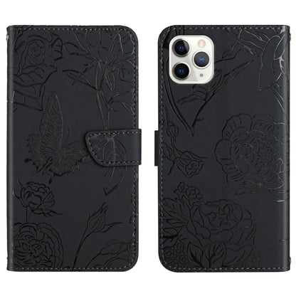 Skin Feel Butterfly Peony Embossed Leather Phone Case, For iPhone 13, For iPhone 13 mini, For iPhone 13 Pro, For iPhone 13 Pro Max, For iPhone XS / X, For iPhone XR, For iPhone XS Max