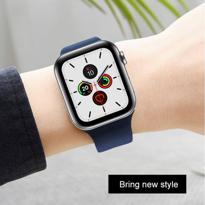 Mutural Liquid Silicone Watchband, For Apple Watch Series 7 41mm / 6 & SE & 5 & 4 40mm / 3 & 2 & 1 38mm, For Apple Watch Series 8&7 45mm / SE 2&6&SE&5&4 44mm / 3&2&1 42mm, For Apple Watch Ultra 49mm / Series 8&7 45mm / SE 2&6&SE&5&4 44mm / 3&2&1 42mm