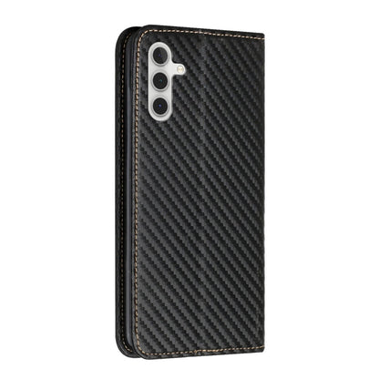 Carbon Fiber Texture Flip Holder Leather Phone Case, For Samsung Galaxy A13 5G, For Samsung Galaxy A33 5G, For Samsung Galaxy A53, For Samsung Galaxy S22 Ultra 5G, For Samsung Galaxy S22 5G, For Samsung Galaxy S22+ 5G, For OPPO A16, For vivo Y21